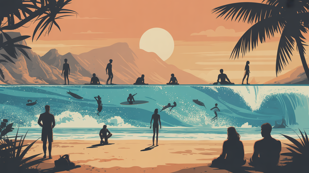 Surf plongée randonnée Bali activités saisonnières