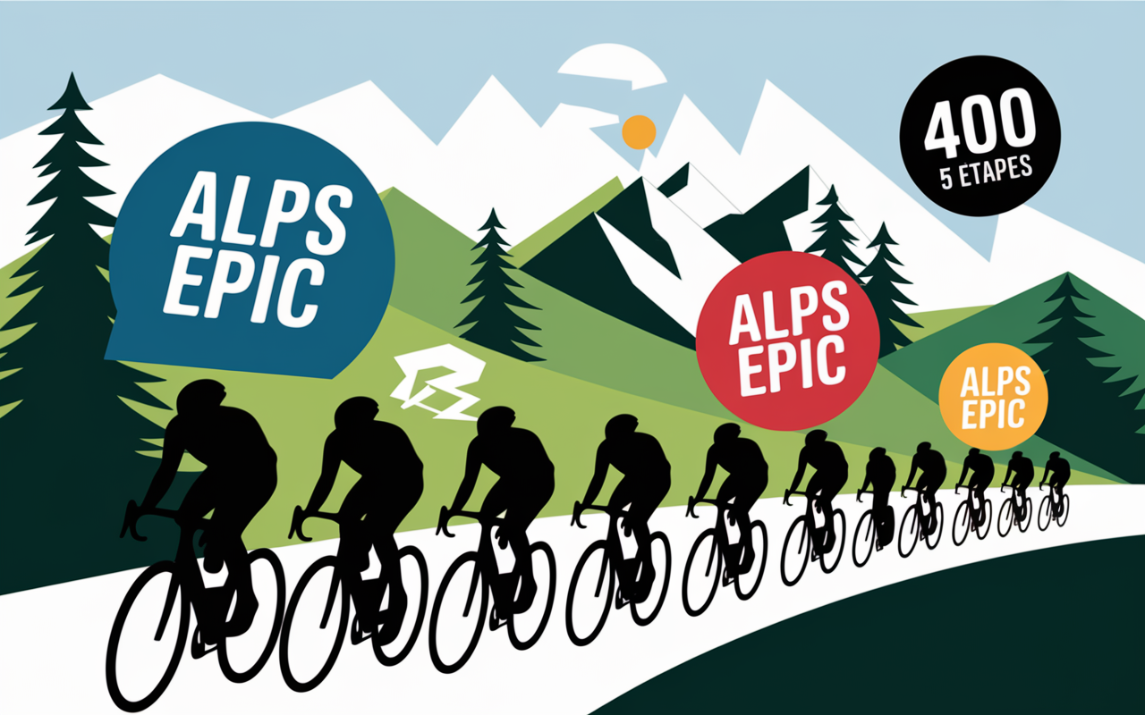 Course VTT Alpes Epic ambiance cyclistes montagne