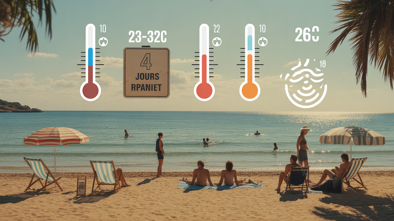 Meteo aout Bali baignade plage ensoleillee