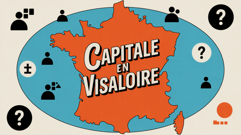 Illustration carte fictive capitale en visaloire