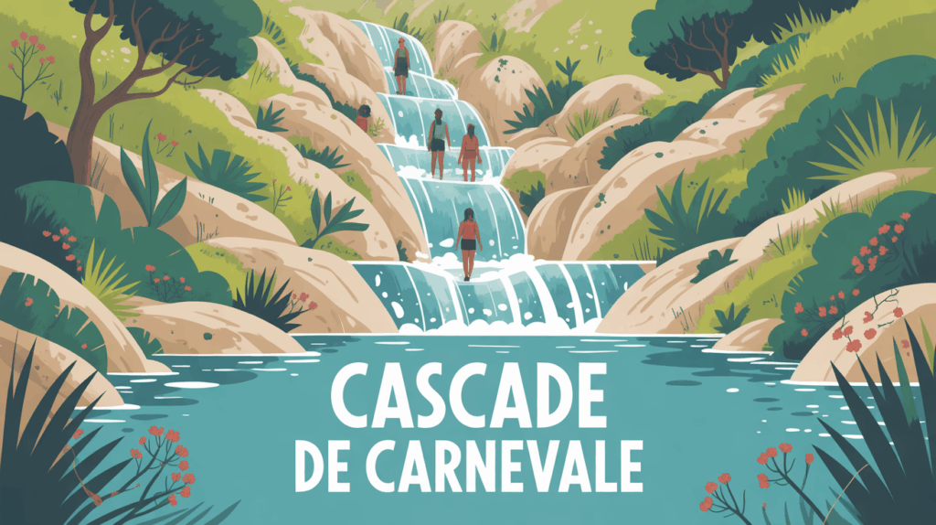 Cascade de Carnevale en Corse, accès facile et fraîcheur