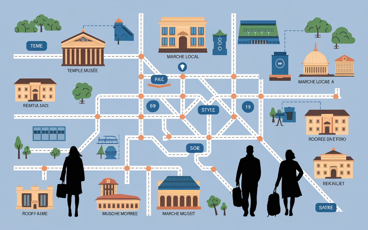 plan visuel city trip athenes 3 jours