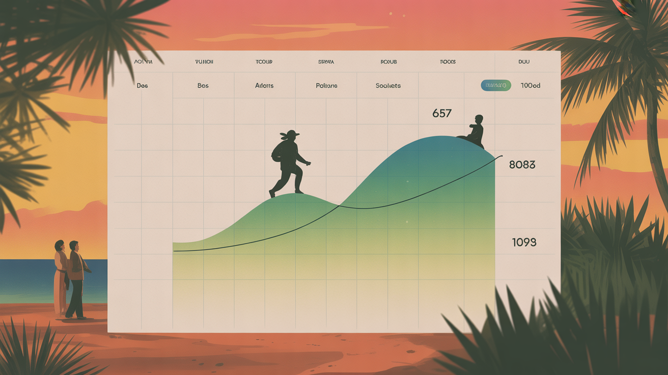 Graphique des prix billet d'avion pour Bali par saison