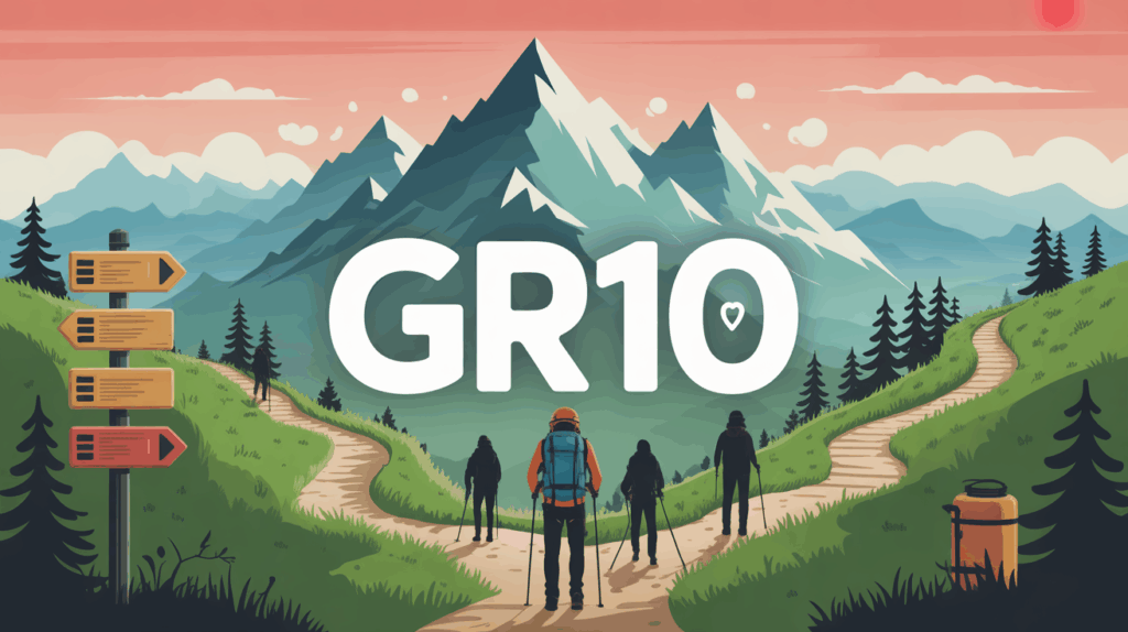 Illustration GR10 panorama sentier Pyrénées
