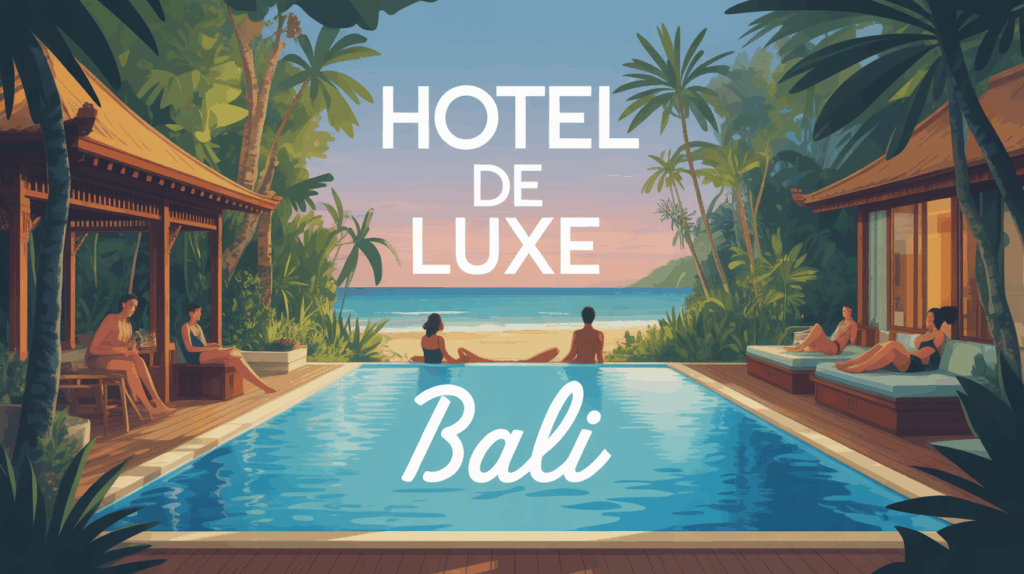 Hotel de luxe Bali vue jungle plage piscine
