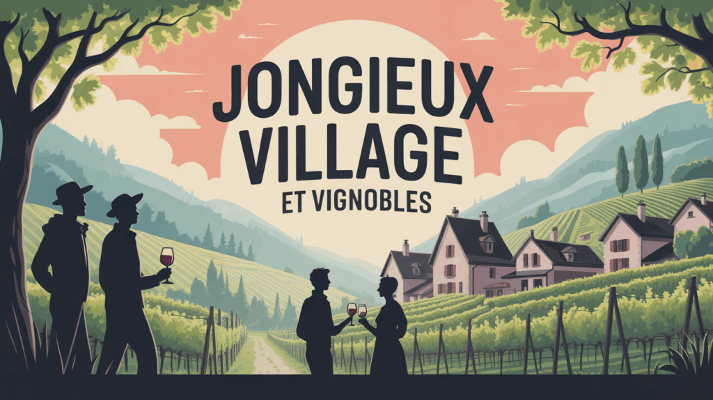 Village Jongieux au milieu des vignes et ambiance conviviale