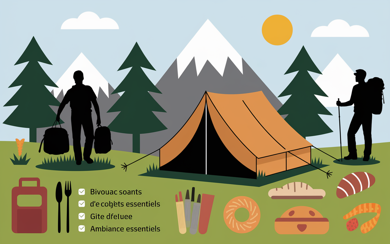 Refuge et bivouac pour hebergement logistique GR10