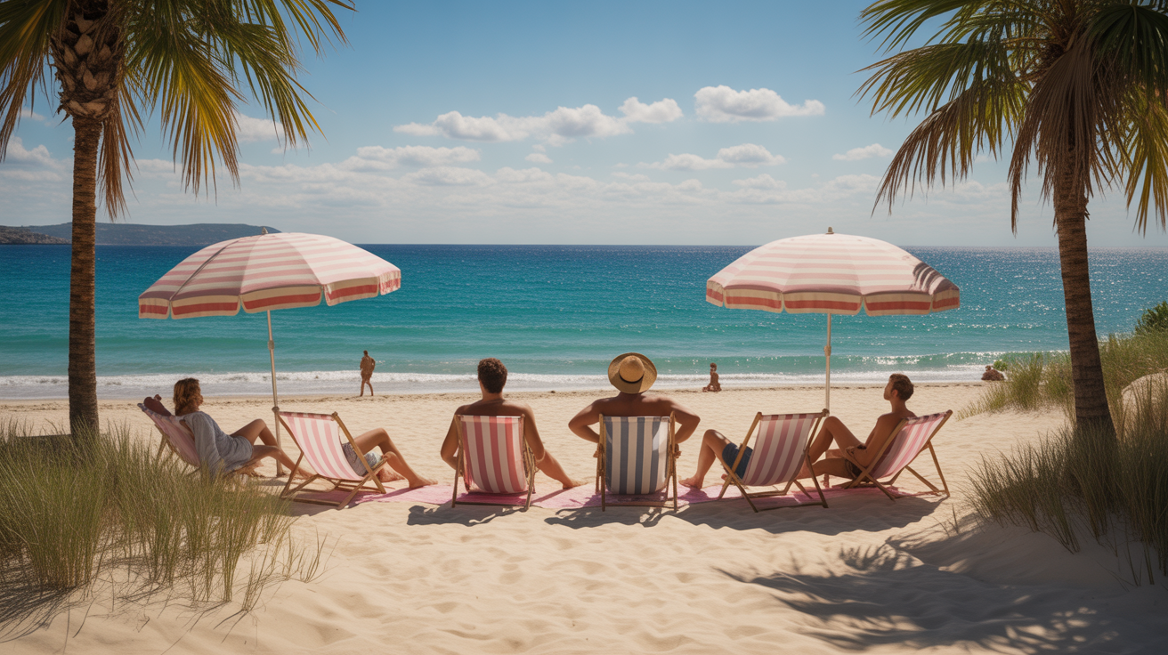 plage de Lombok sable blanc rose ambiance detente
