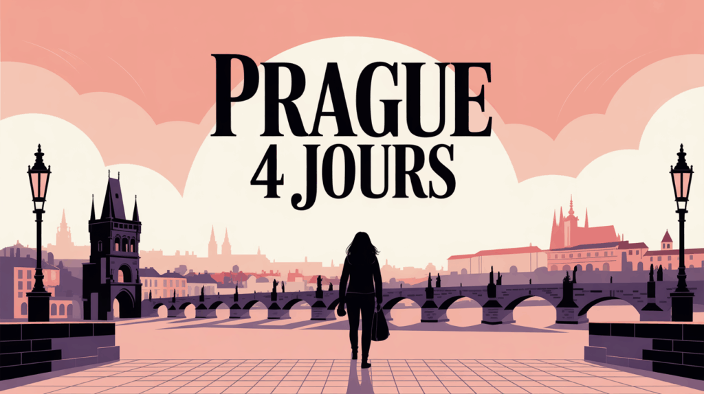 illustration Prague 4 jours pont historique et ville ancienne