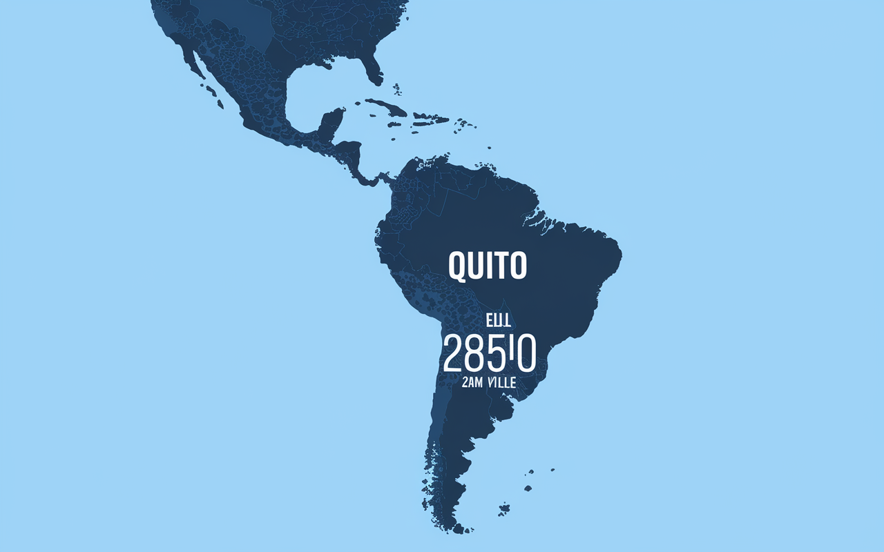 carte Quito capitale en q