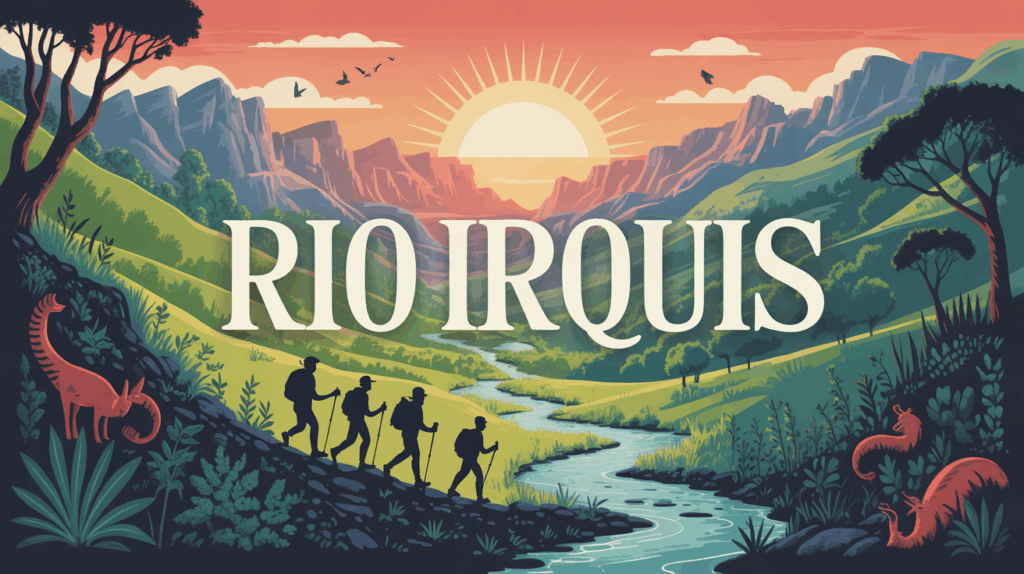 Illustration Rio Irquis vallee andine lever soleil biodiversite
