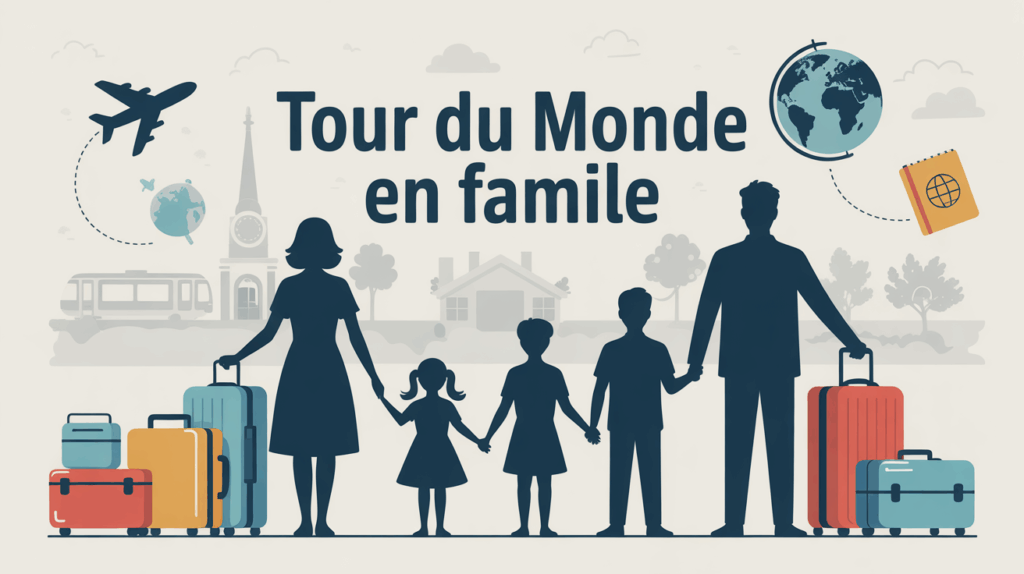 famille multigenerations globe carnet valises voyage