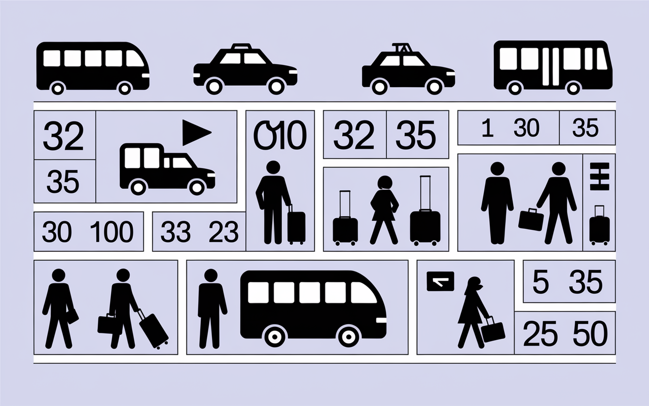 transfert aeroport centre ville Prague tableau prix bus taxi metro minibus