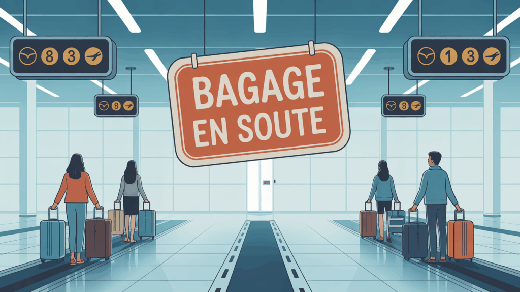 Voyageur tapis bagages aéroport Air Algérie