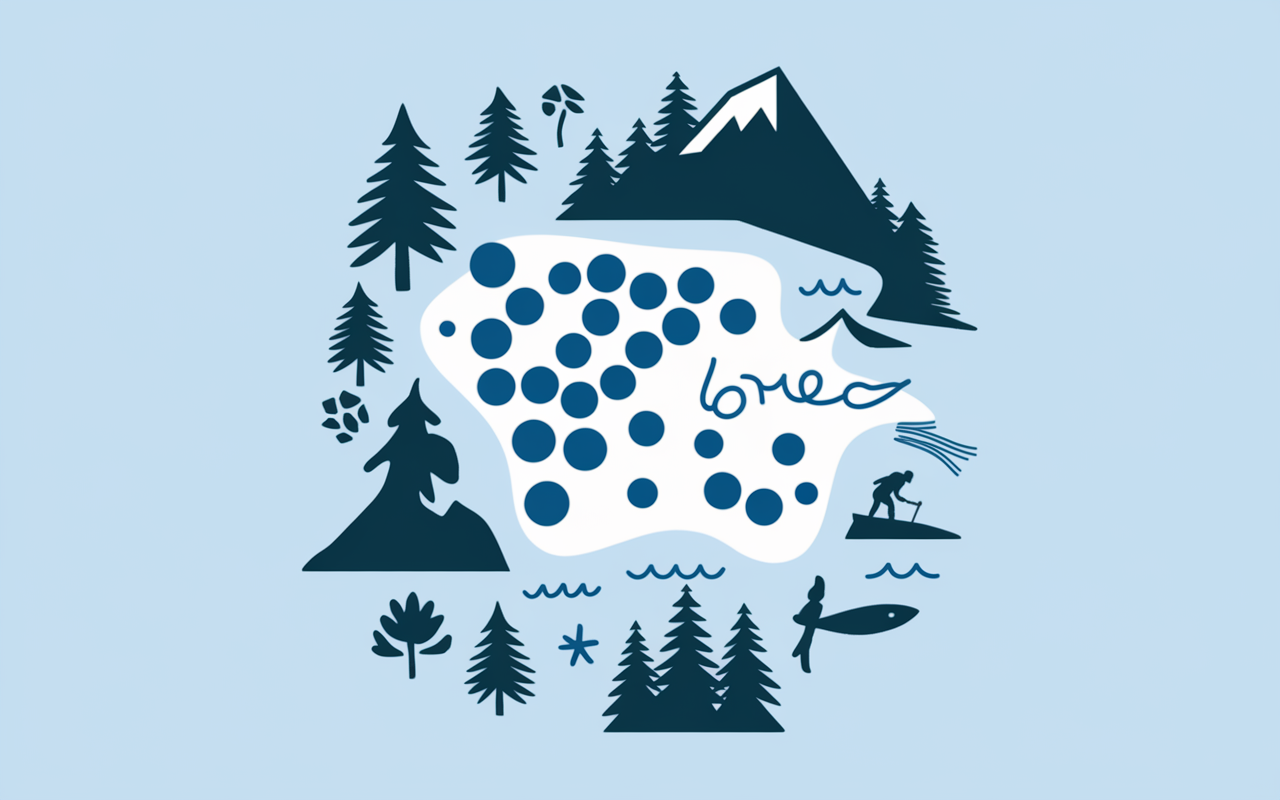 carte interactive des lacs de france sur tablette