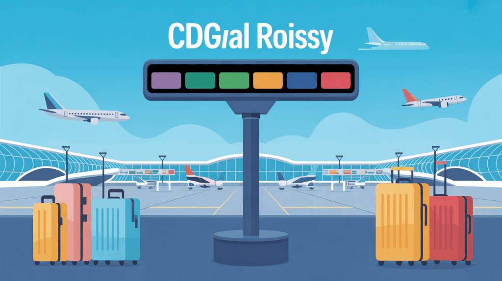 Illustration métro CDGVAL reliant terminaux Roissy-CDG