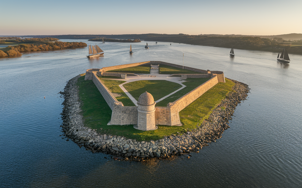 Fort Pate fort elliptique aerien defense UNESCO