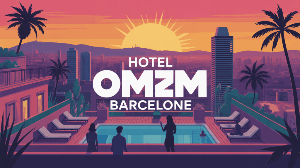 Hotel OMM Barcelone rooftop piscine architecture catalane