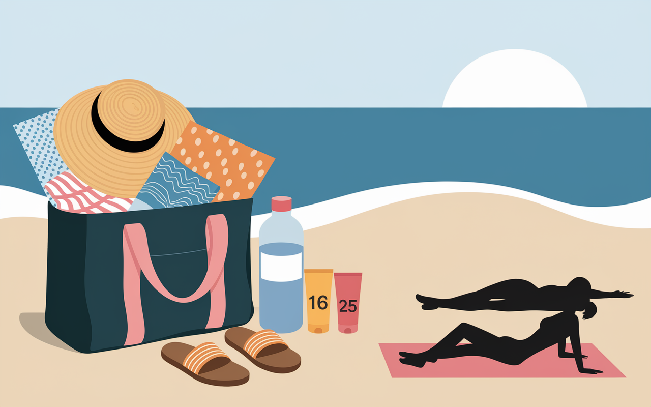 sac plage naturiste checklist accessoires indispensables
