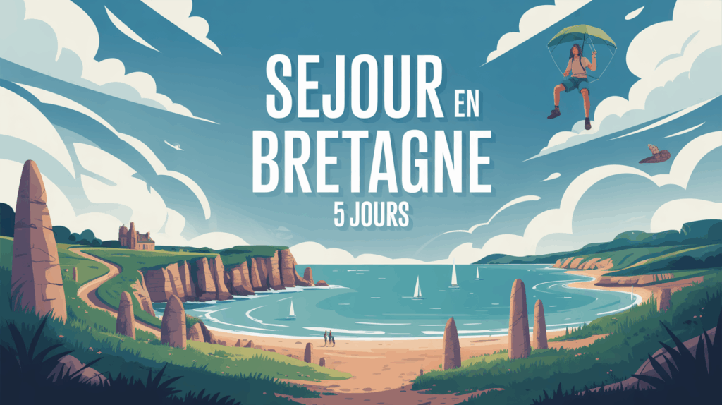 carte bretonne stylisée circuit 5 jours aventure