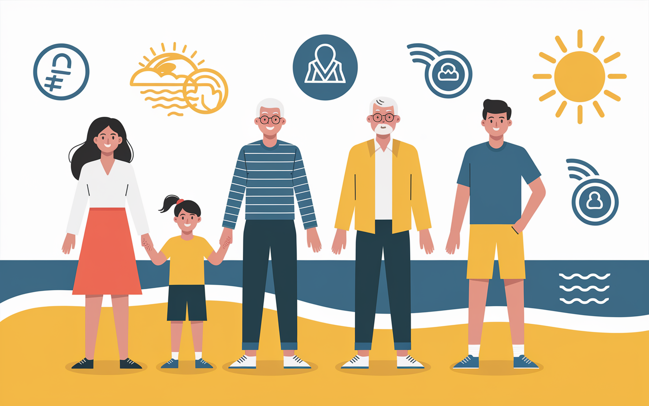 Icones surete Malte femme famille senior lgbtq
