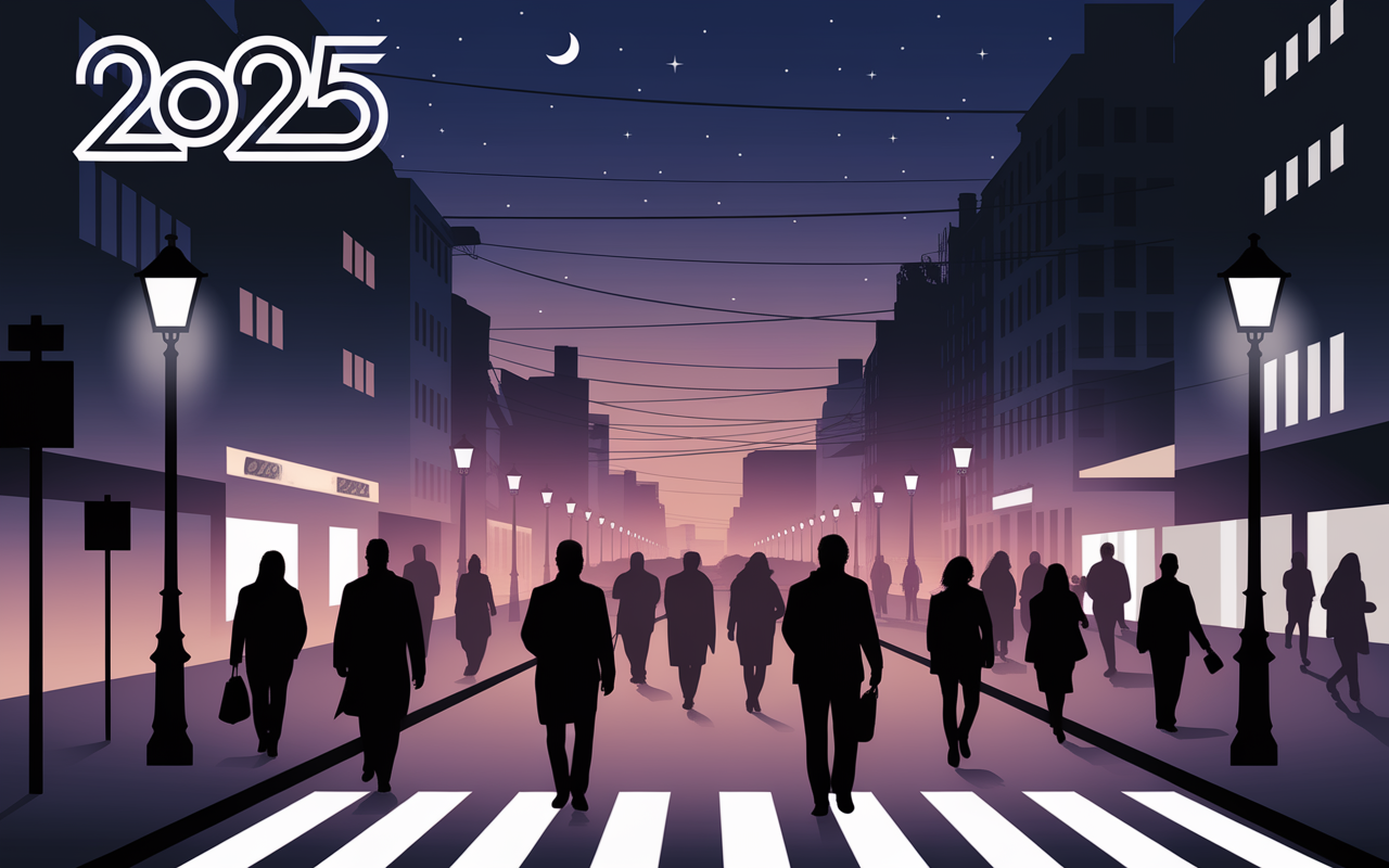 Scène urbaine Tbilissi sécurité nuit