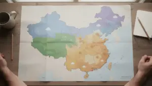 Carte climatique Chine zones pluie soleil neige montagne