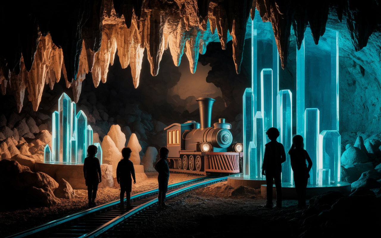 enfants adultes grotte cocaliere cevennes cristaux