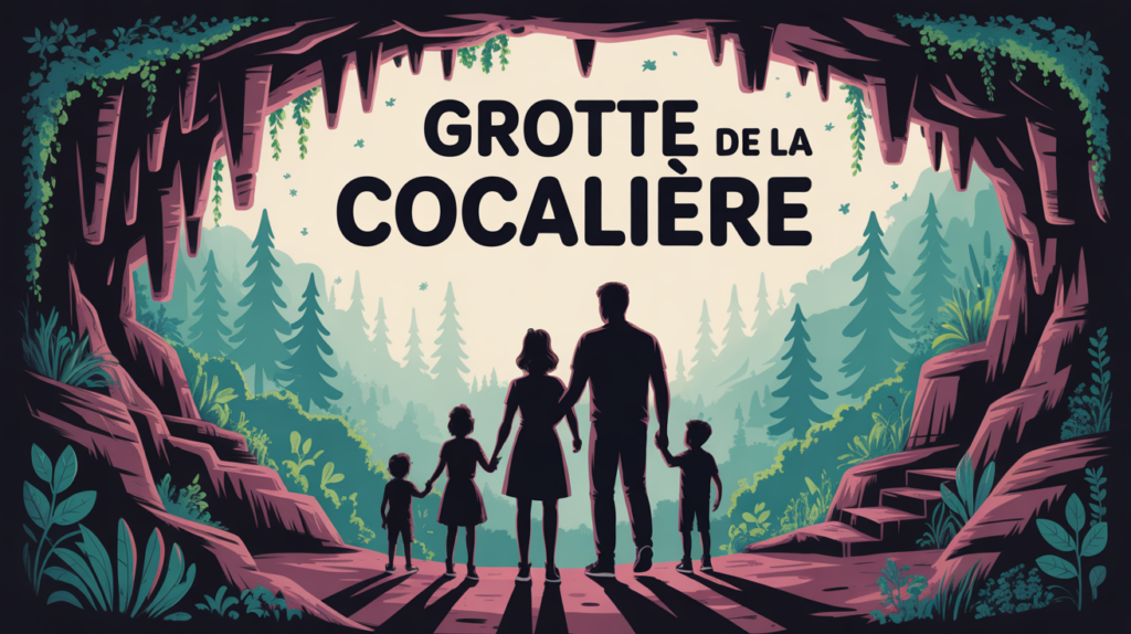 famille entrant grotte de la cocaliere cevennes