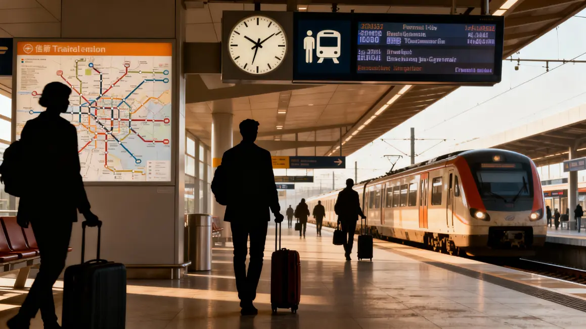 Intérieur gare Zurich organisation voyageurs