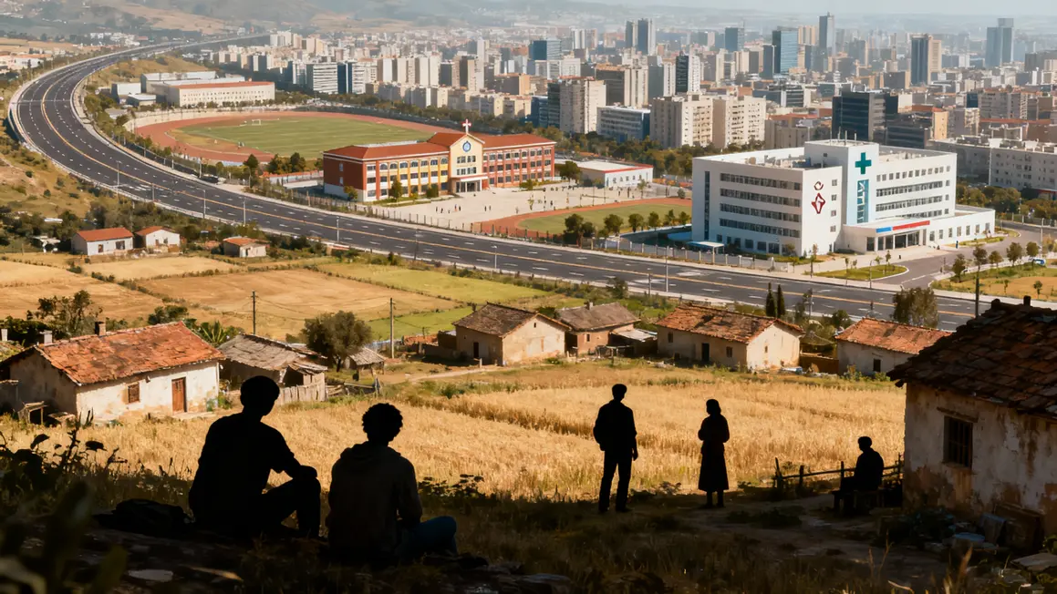 Contraste metropole rurale Chine developpement services