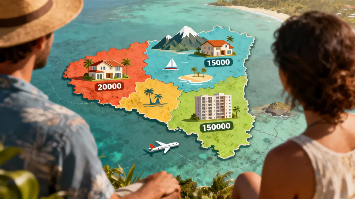 carte quartiers logement expatriation ile Maurice