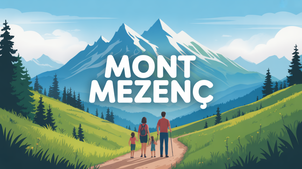Mont Mezenc panorama montagne famille poussette