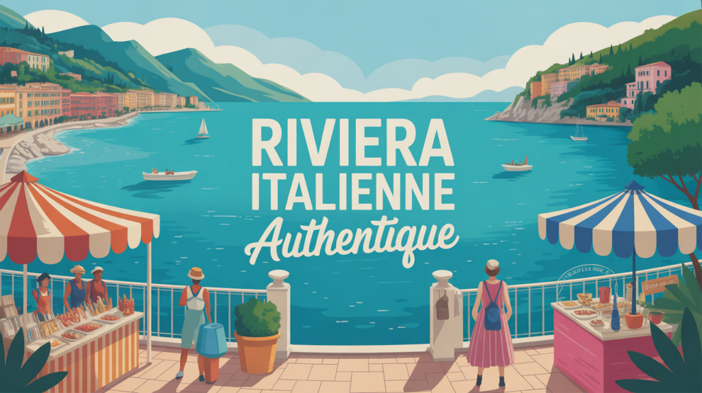 Vintimille Riviera italienne vue mer turquoise marché animé