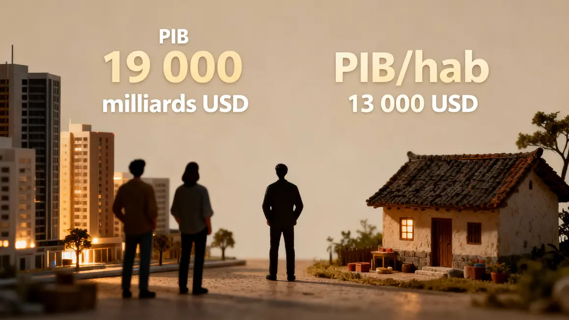 Tableau PIB Chine developpement urbain rural