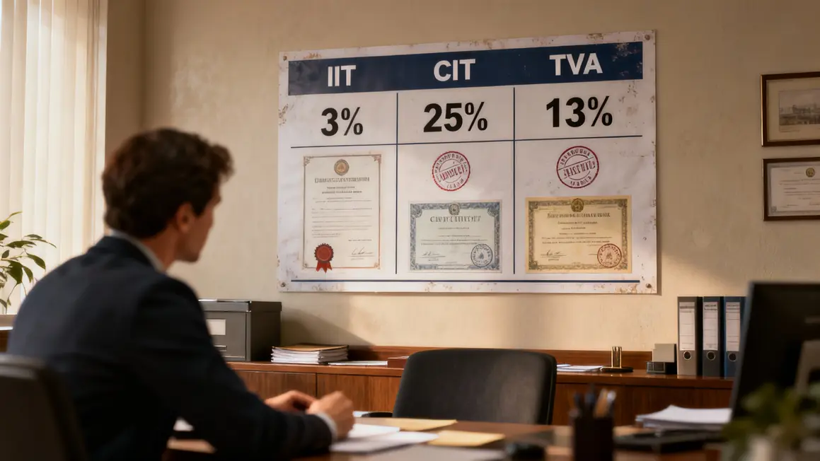 Tableau impôts Chine taxes IIT CIT TVA