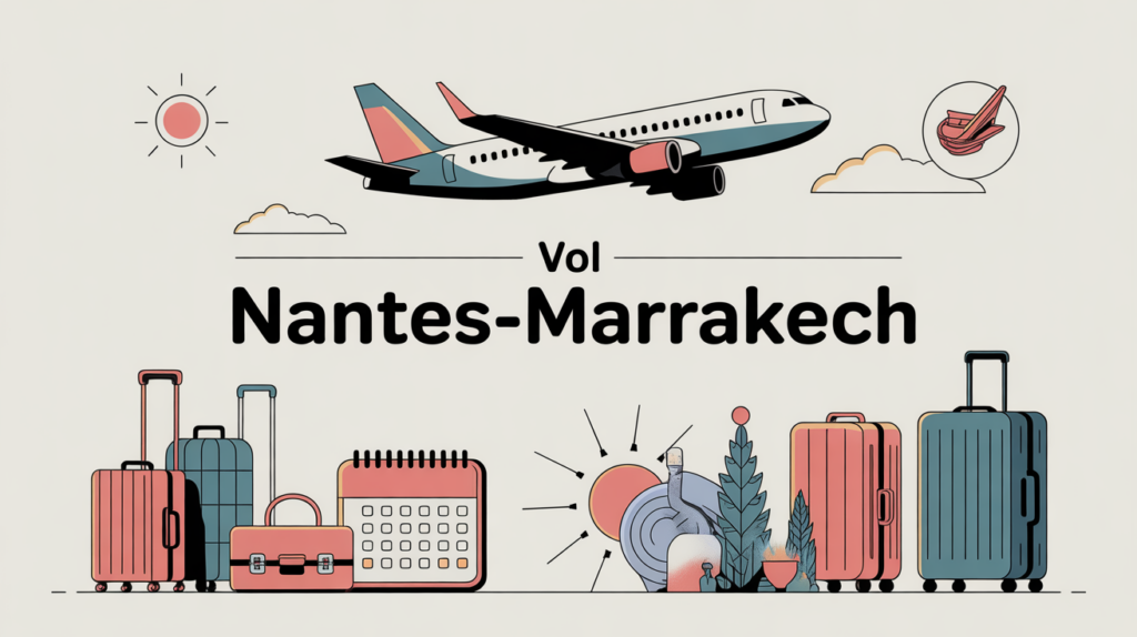 avion illustré vol nantes marrakech billet pas cher