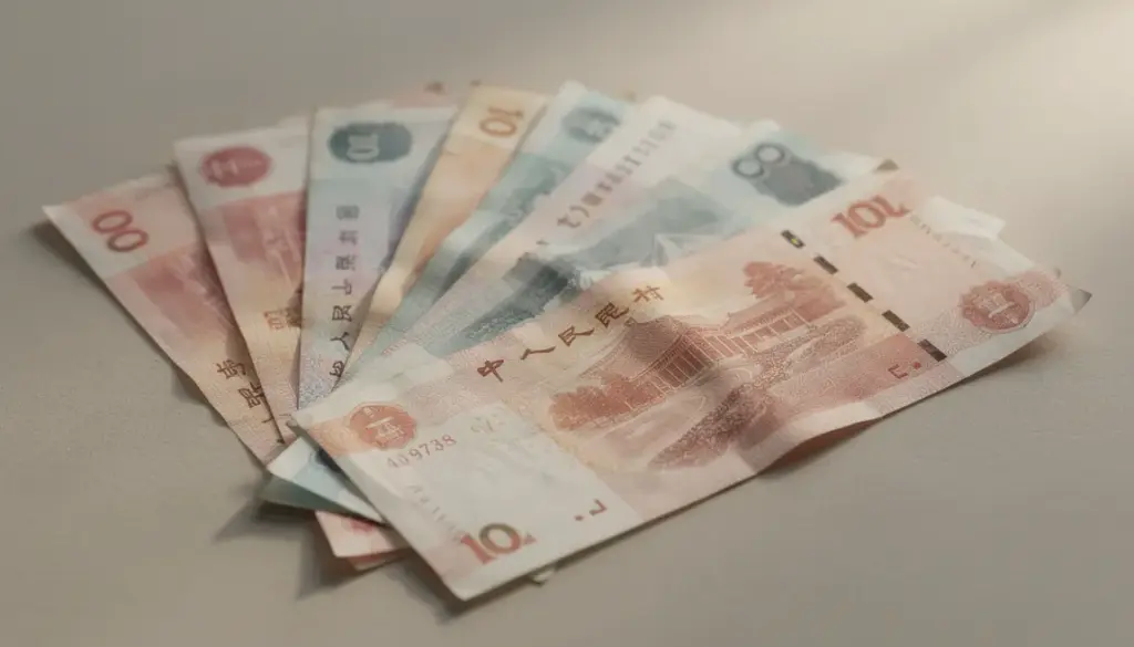 billets chinois revers paysages