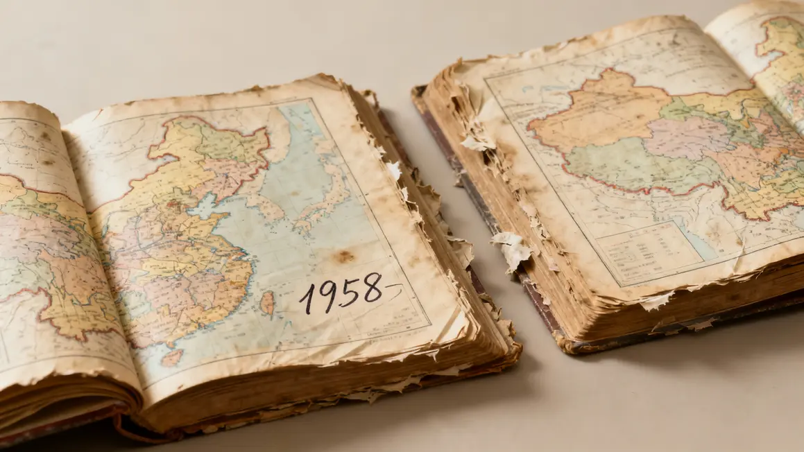 Livres anciens carte 1958 Beijing Pekin