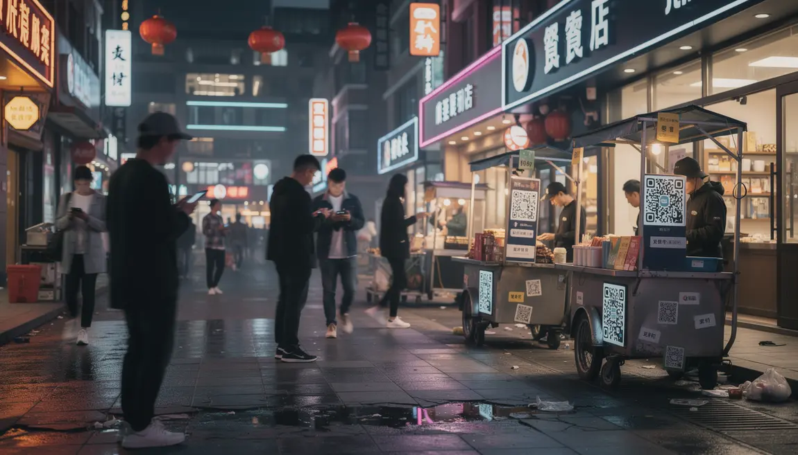 城市场景移动支付 中国QR代码