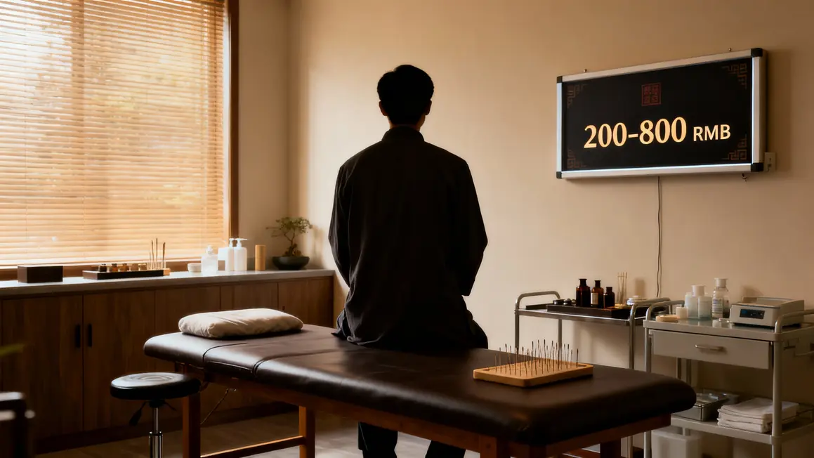 Salle acupuncture Chine tarifs RMB