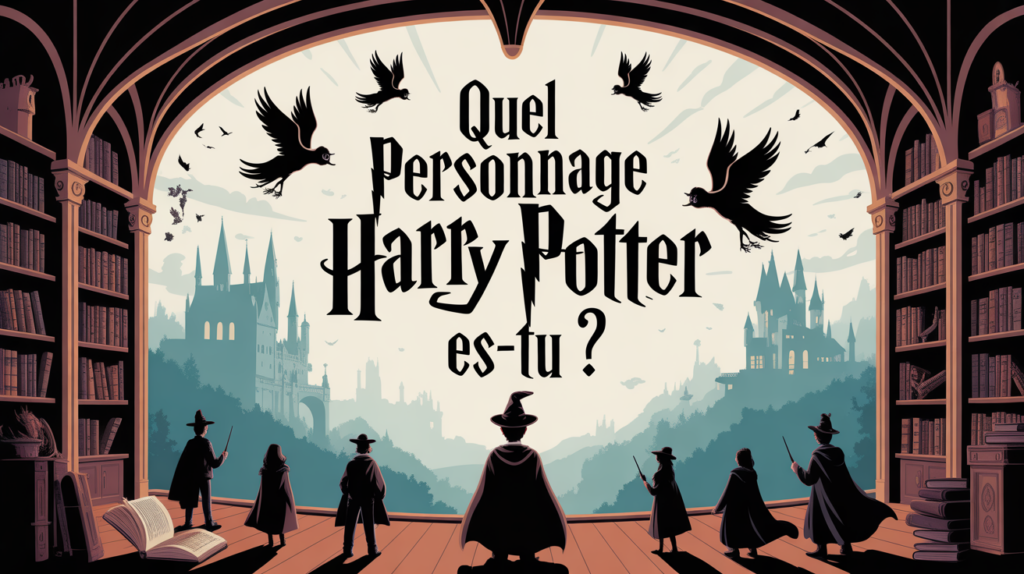 test personnage harry potter illustration salle magie