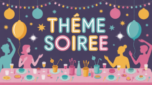 vue dessus salon thème soirée original ambiance conviviale