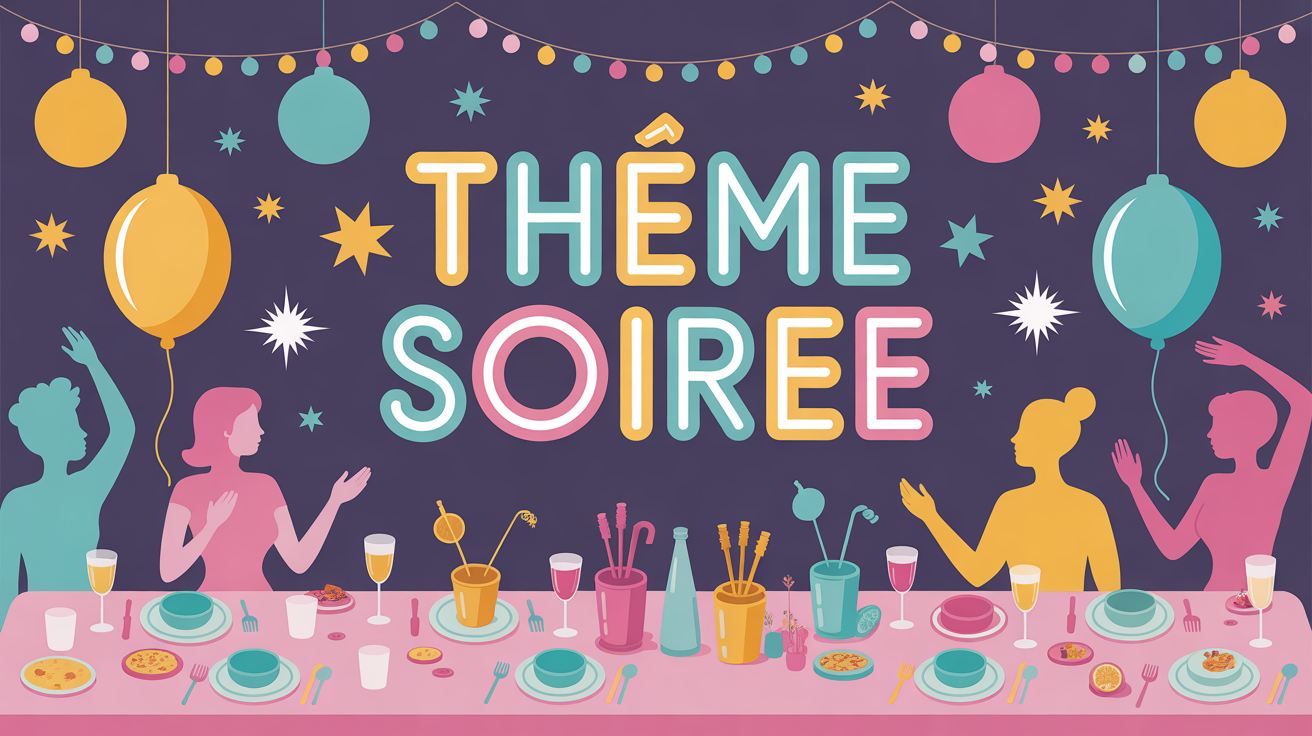 vue dessus salon thème soirée original ambiance conviviale
