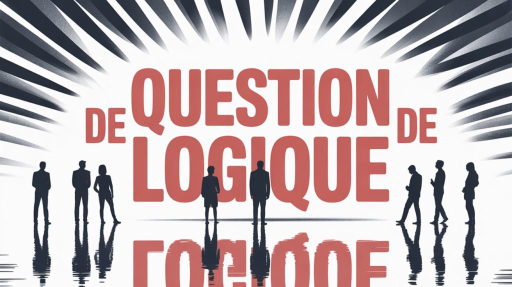 question de logique illustration tableau blanc