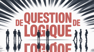 question de logique illustration tableau blanc